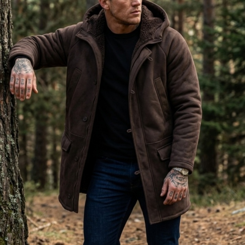 Outdoor Hunting Fleece - Jaket Musim Dingin Pria Berlapis Bulu