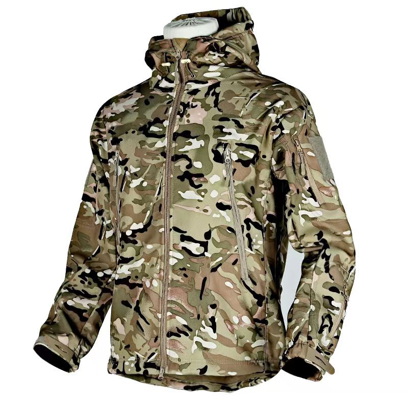 Outdoor Hunting Fleece - Setelan Taktis Musim Dingin dan Gugur