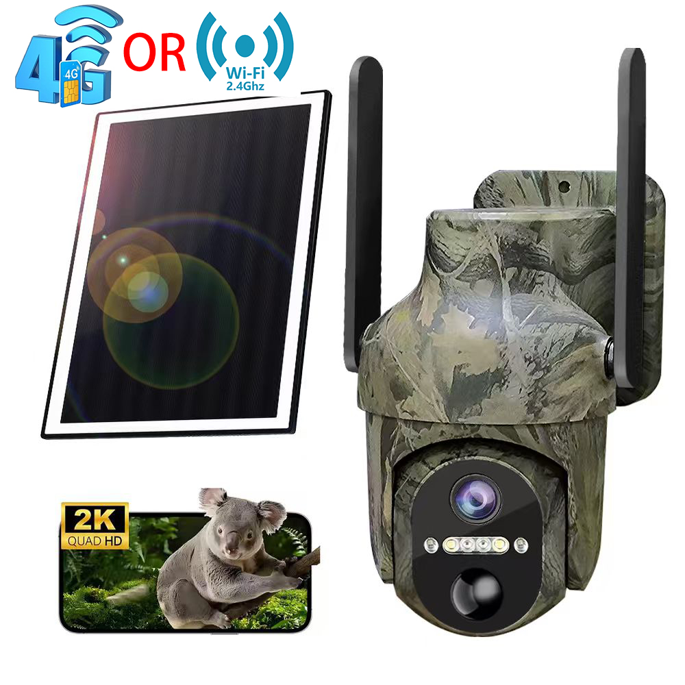 Outdoor Hunting Camera Wifi - Kamera Keamanan Rumah Bertenaga Surya 2K