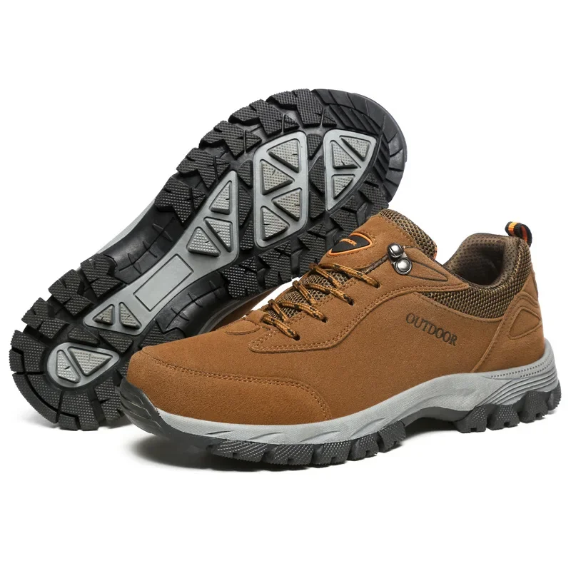Hunting Outdoor Boots - Sepatu mendaki pria, sepatu bot kulit