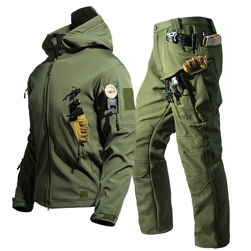 Jaket Taktis Soft Shell Baru u - Outdoor Hunting Fleece ulasan dan harga