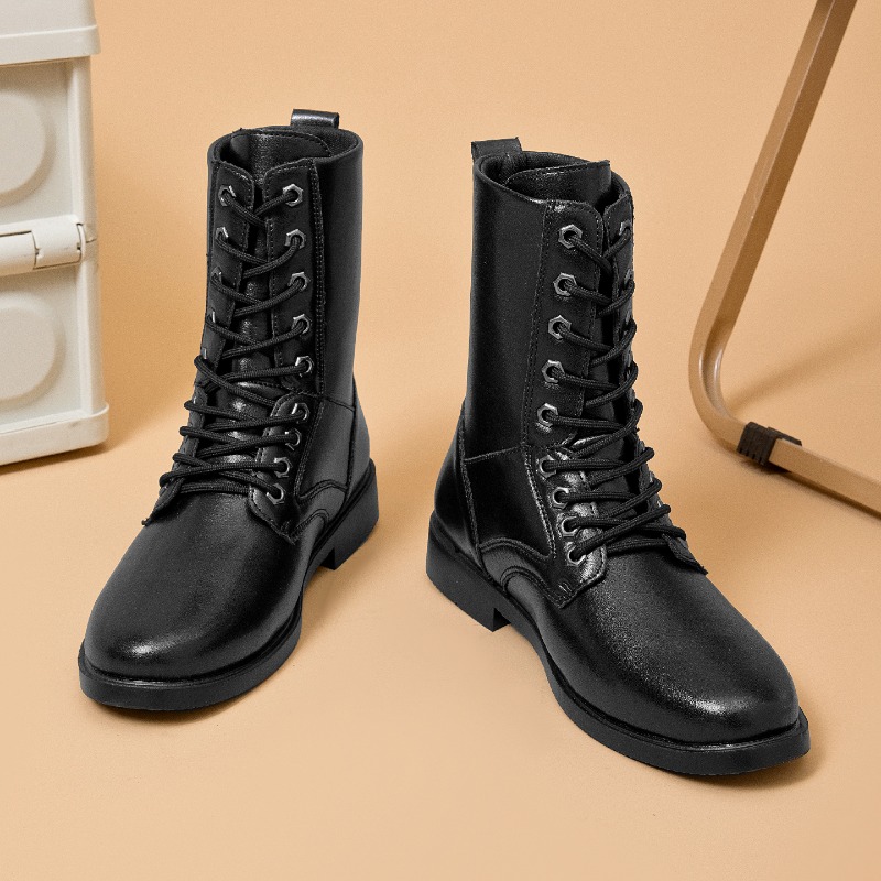 Sepatu Bot Kulit Tinggi Anti S - Hunting Outdoor Boots ulasan dan harga