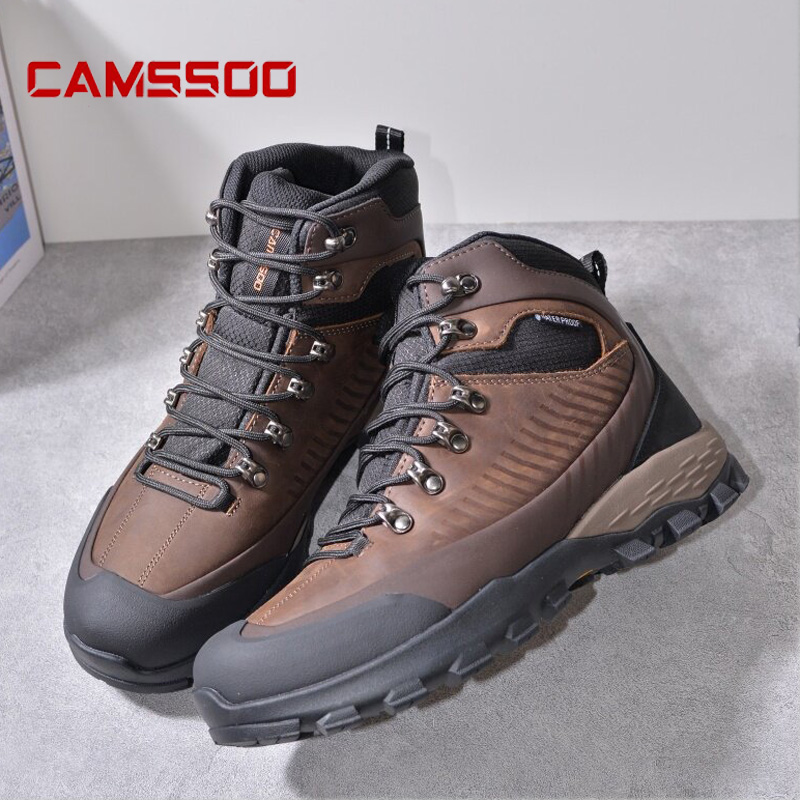 Sepatu Hiking Kulit Sapi CAMSS - Outdoor Hunting Boots For Men ulasan dan harga