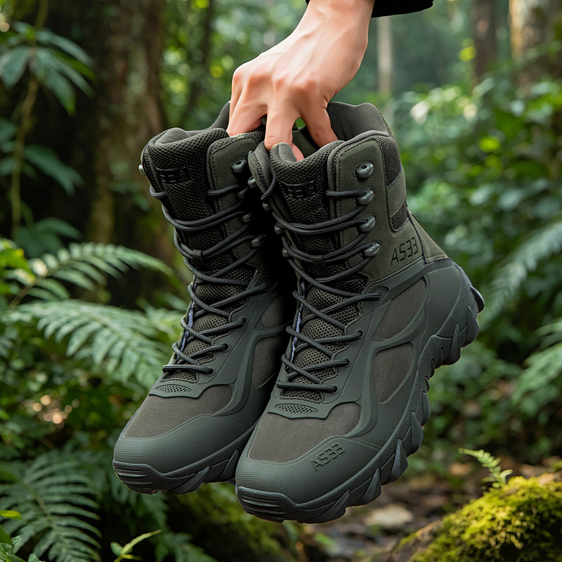 Sepatu Bot Taktis Pria Sepatu  - Hunting Outdoor Boots ulasan dan harga