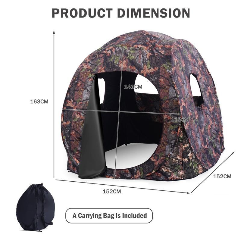 Tenda Berburu Pop Up 3 Orang,  - Hunting & Outdoor Supplies Carterton Reviews ulasan dan harga