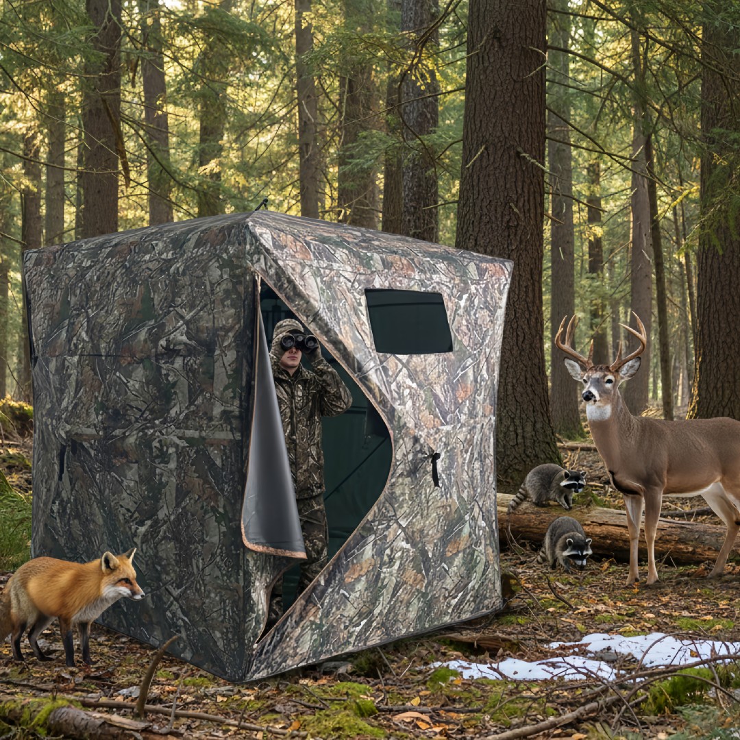Tenda Berburu Pop-Up Kamuflase - Hunting & Outdoor Supplies Carterton Reviews ulasan dan harga