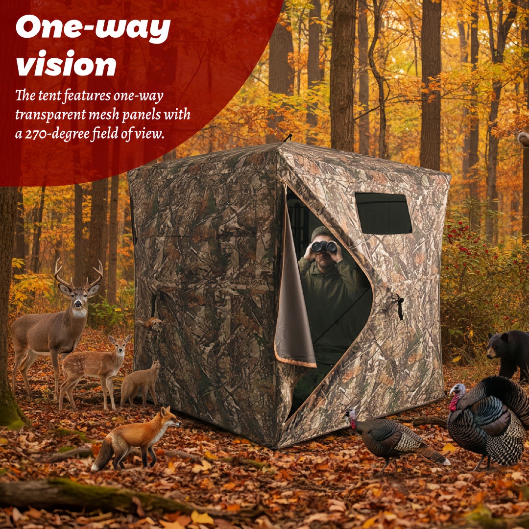 Tenda Berburu Pop-Up Kamuflase - Hunting & Outdoor Supplies Carterton Reviews ulasan dan harga
